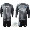 Officiële Voetbalshirt + Korte Broek Doelman Paris Saint-Germain Keylor Navas 1 Derde 2022-23 Lange Mouw - Kids